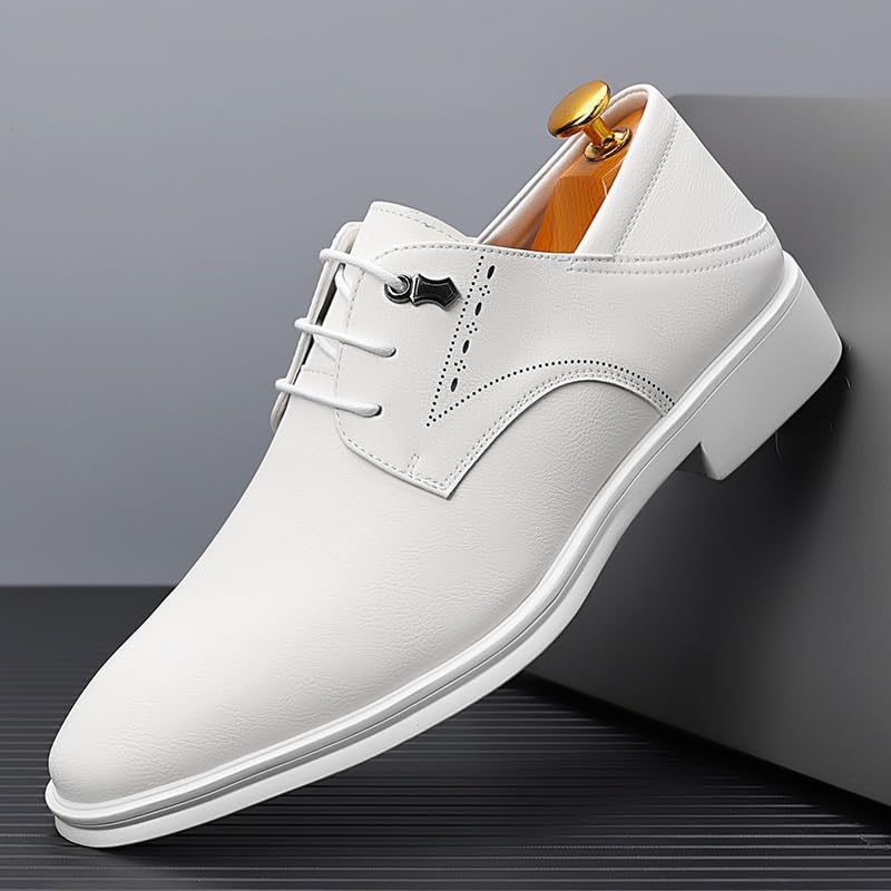 Modern Wedding Office Work Tuxedo Derby Shoes for Men Classic Lace Up Wingtip Oxford Shoes Men's Fashion Business Casual Shoes2