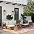 Outsunny Wooden Patio Furniture Set with Thick Padded Cushions, 5-Piece PE Rattan Sectional Sofa with Acacia Wood Top Coffee Table, Outdoor Conversation Set, Cream White