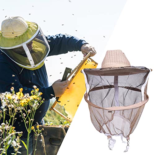 Blue Fish Bienenhut, Tragbarer Imkerhut mit Schleier, Imkermütze mit Schleier und Anti-Bienen-Netz Imker-Fänger-Gesichts… – Bild 8