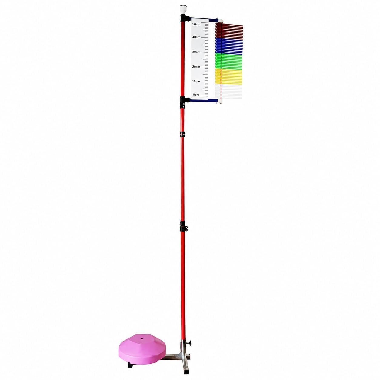 Vertical Jump Trainer - Medidor de salto ajustable y probador de salto para gimnasio, escuela, atletas, medición de 3.9 a 3.5 m para un entrenamiento eficaz