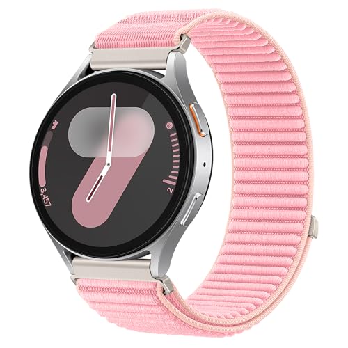 Image of XMUXI 20mm Watch Strap Nylon Compatible with Galaxy Watch 7 /6 /5 /4 40mm 44mm Straps,Compatible with Huawei Watch GT3 42mm /Forerunner 165 /Vivoactive 6 /5 /3 with One Click Metal Connector(NO WATCH)