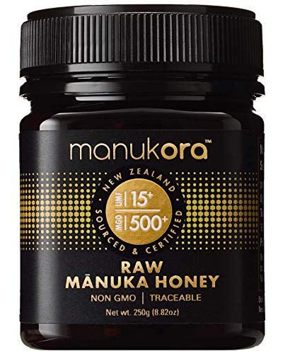 Manukora UMF 15+/MGO 500+ Raw Manuka Honey (250g/8.8oz) Authentic Non-GMO New Zealand Honey