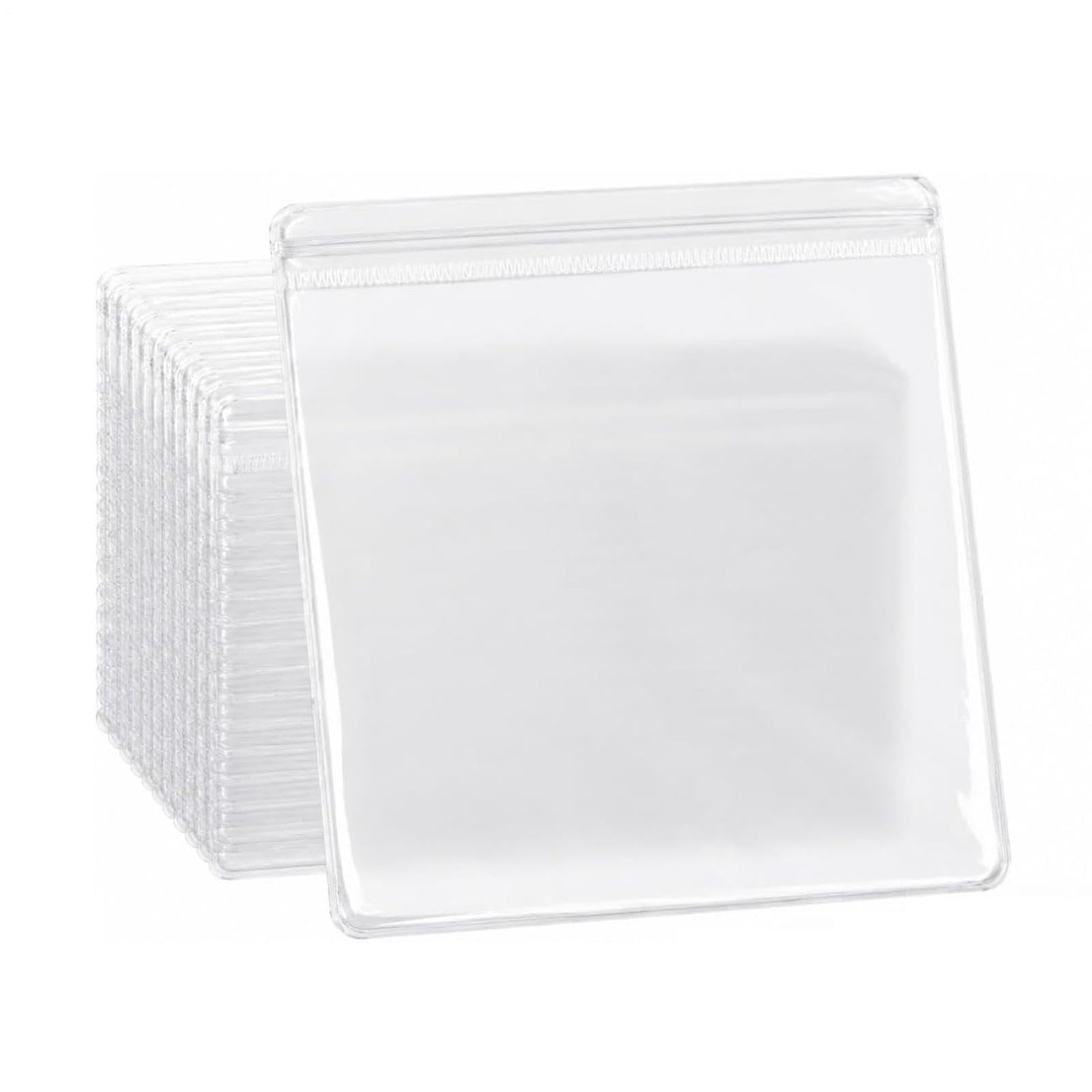 Générique Przezroczyste etui na biżuterię 100 sztuk przezroczysty organizer | Worki do pakowania z PVC na naszyjniki, pierścionki, kolczyki, małe części, do domu, profesjonalisty