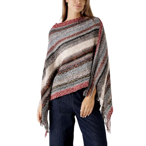 Women's Shawl Wrap Poncho Ruana Cape Cardigan Sweater Open Front for Fall Winter Spring