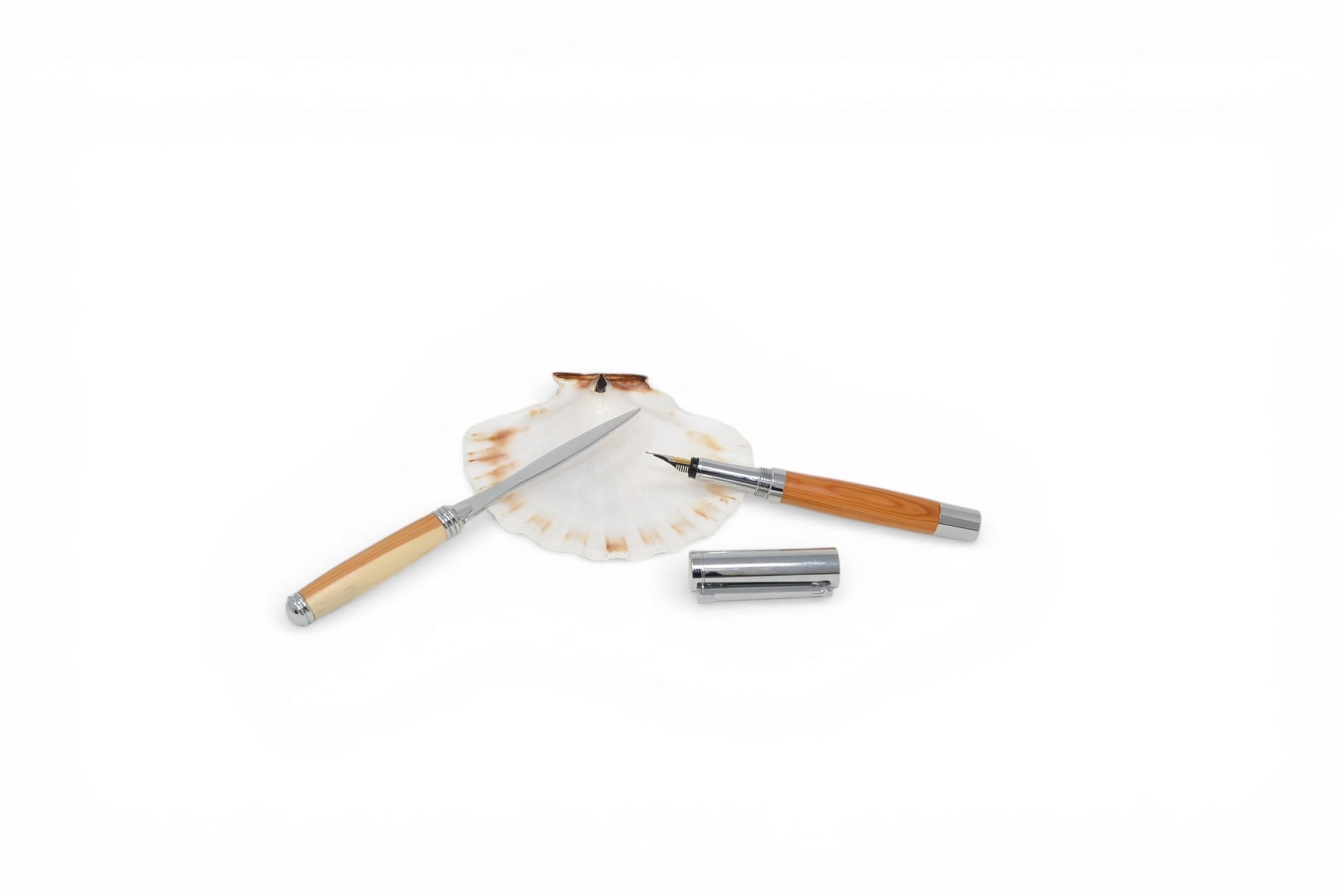Holz Füller Füllfeder Füllfederhalter Brieföffner Set Eibe aus Holz Geschenk Geschenkidee Unikat handmade Geschenkset