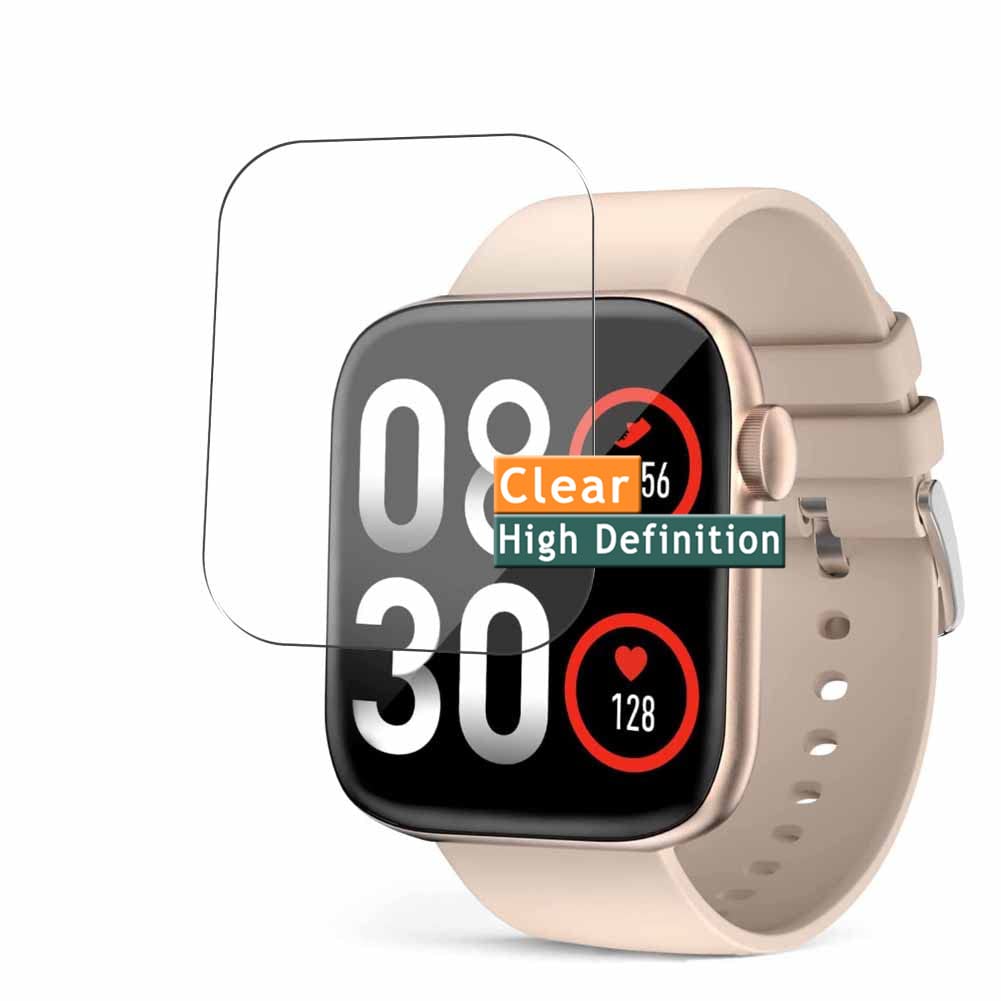 Vaxson 3-Pack Screen Protector, compatible with UHOOFIT P45 1.8" Smart Watch Smartwatch TPU Film Protectors Sticker [ Not Tempered Glass ]