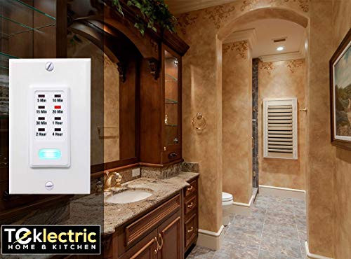 Light Timer Switch 5-10-15-20-30 Minute 1-2-4 Hour Heavy Duty Countdown Wall Timer Automatic Shut Off Programmable Timer Switch Electric Timer For Bathroom Fan, Porch Light, Heater - Ul Listed #TOP2