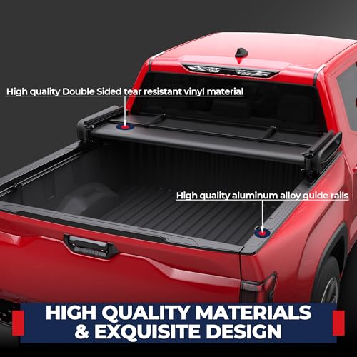 Image of MOSTPLUS 5FT Tri Fold Soft Tonneau Cover Truck Bed Compatible for 2024 2025 2026 Toyota Tacoma (Not for Trail Edition) On Top 60Inch