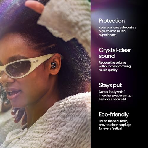 Image of Loop Experience 2 Ear Plugs - Stylish Certified Hearing Protection for Concerts & Festivals, Live Events, Musicians, Sports, DJs and Nightlife - 17dB Noise Reduction Earplugs (High-Fidelity)