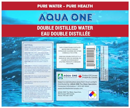 Generic Double Distilled Water 4 L