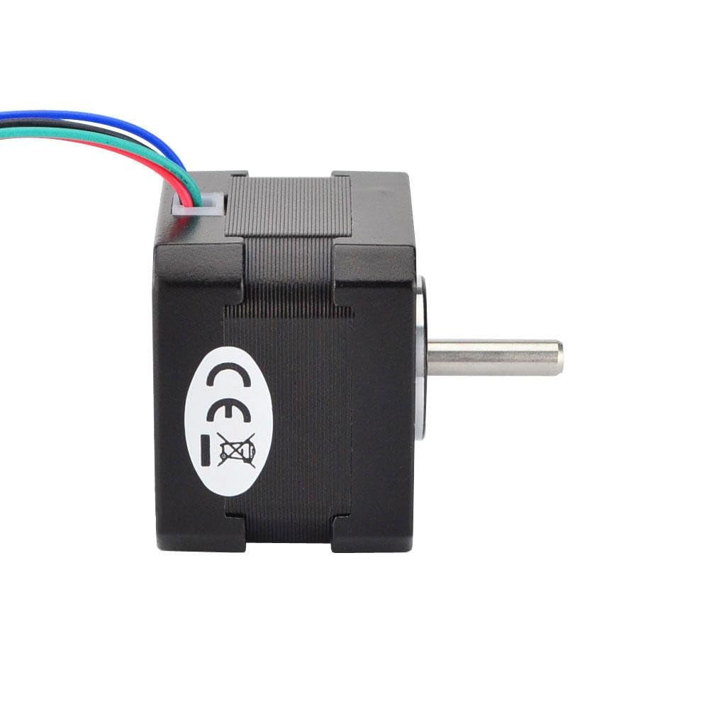 17HS13-0404S1 Stepper Motor 34mm 0.4A 26Ncm(36.8oz.in) 12V Bipolar Nema17 Motor 4-Lead 1Pcs