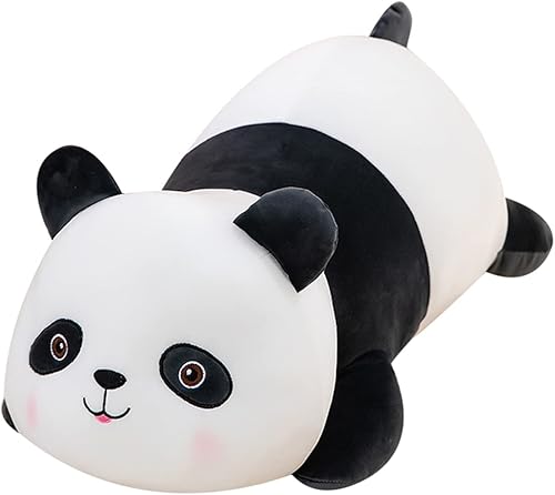 Almohada de peluche de panda grande de 31.5 pulgadas, suave animal de peluche kawaii, cómodo y esponjoso, peluche de anime, almohada gigante para