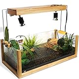 🐢【Seguridad】: vidrio flotado templado, borde de máquina, los espacios de las puertas son casi nulos, no hay necesidad de preocuparse por lesiones o escape de animales pequeños.
