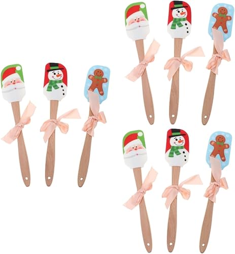 ABOOFAN 9 Pcs Christmas Silicone Spatula Espatulas De Reposteria Butter Scraper for Restaurant Cake Spatula for Bakery Silicon Spatulas Kitchen disponible en Yaxa Peru