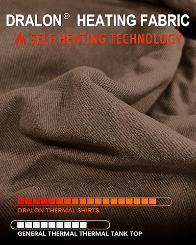 WOWENY Camiseta básica de Tirantes para Mujer con térmica, sin Mangas, Acanalada para Invierno, Camiseta térmica cálida, Camiseta Interior, Ropa Interior, Forro Polar, para el día a día, marrón, S