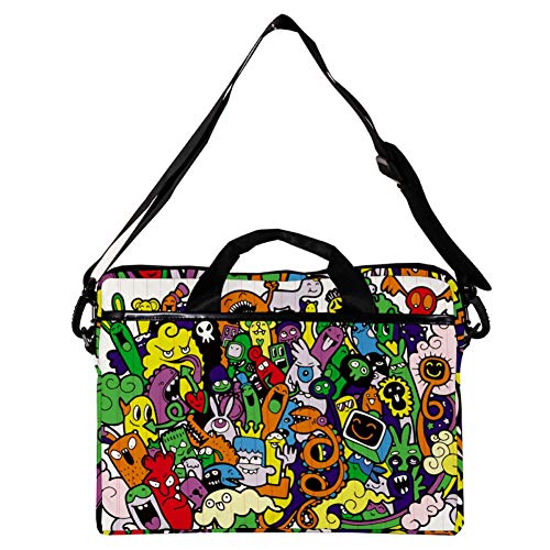 Maletín bandolera para portátil de 14 pulgadas: protege tu PC con diseño Graffiti 2