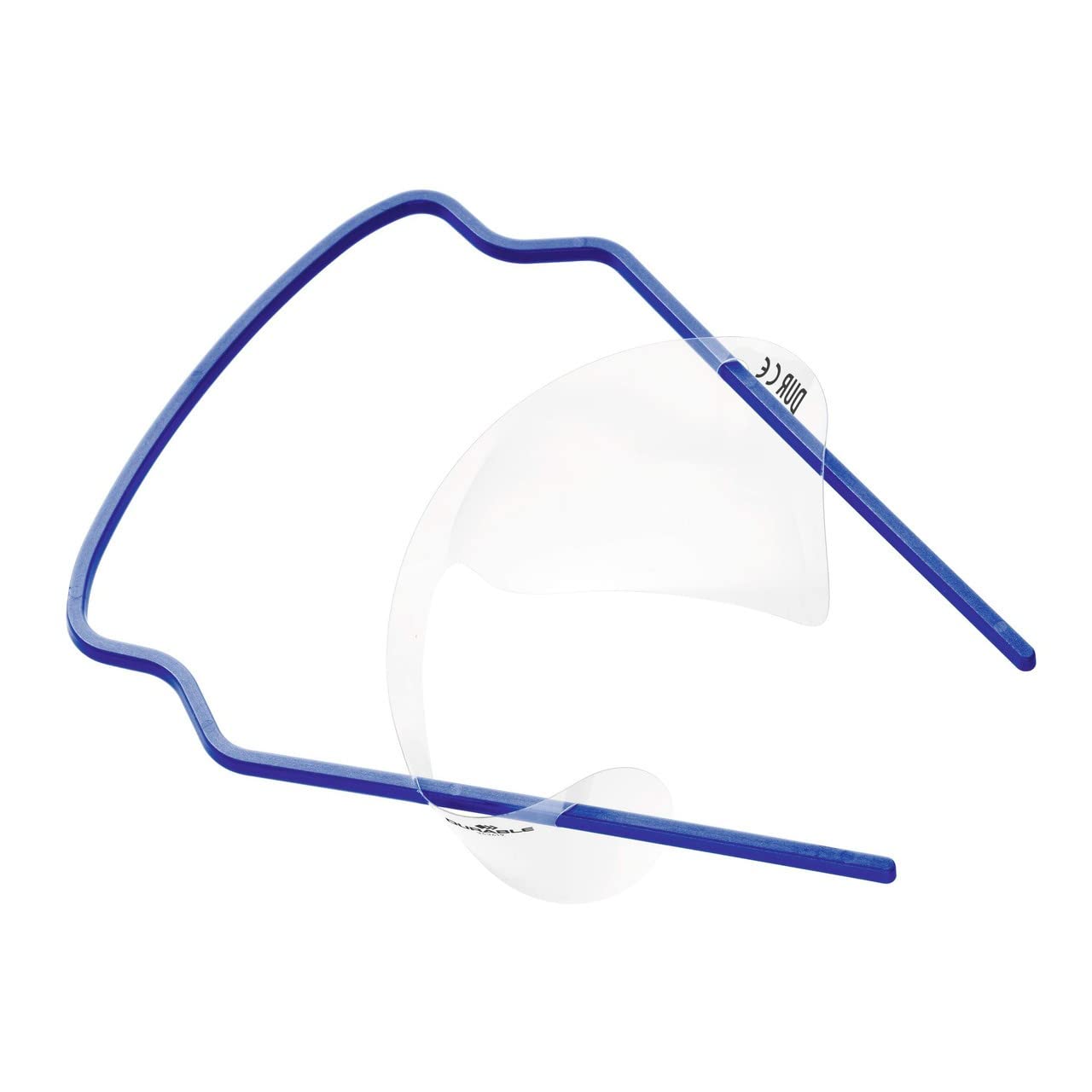 Durable Augenschutzvisier, aus glasklarer Folie, Made in DE, 25 Stück, dunkelblau, 343507
