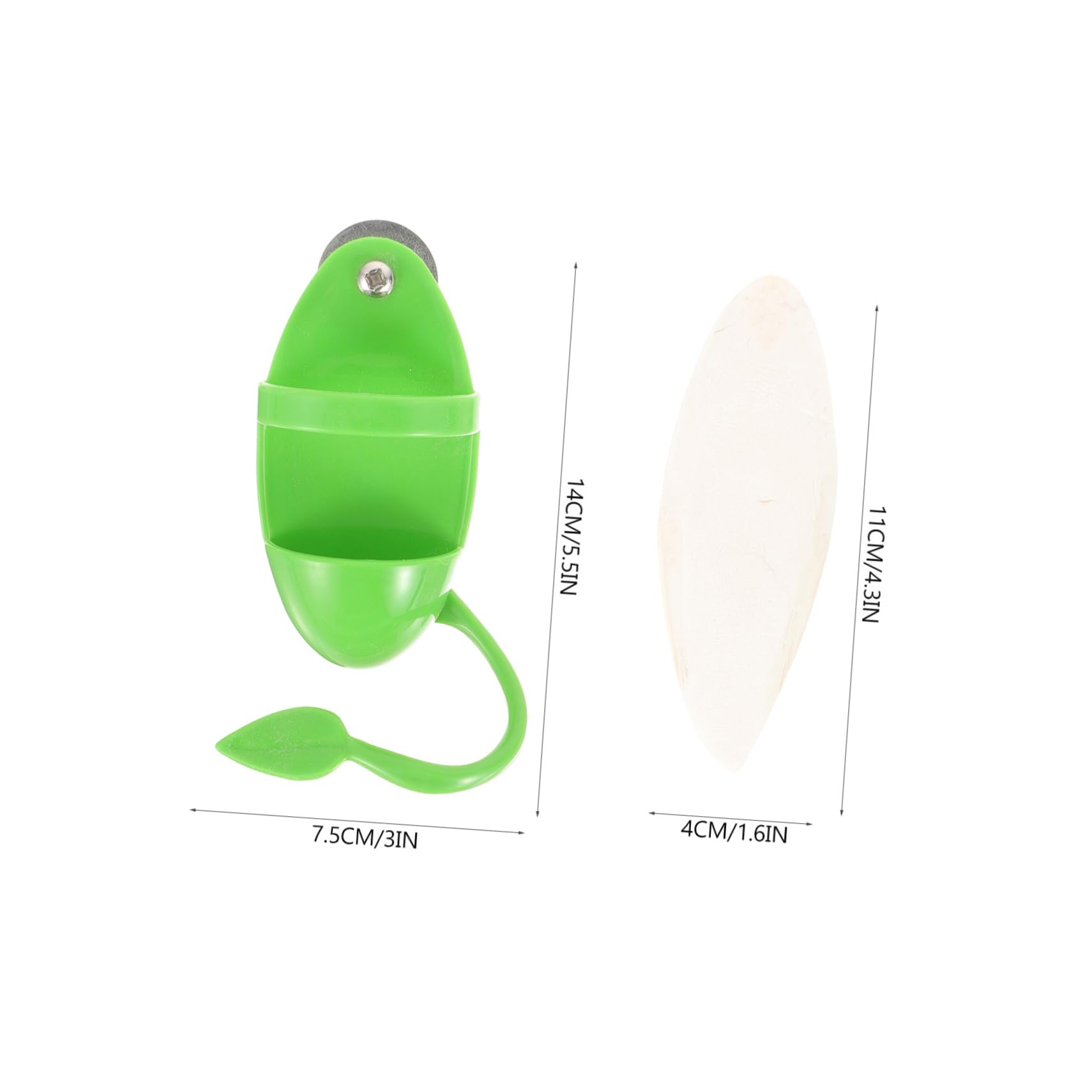 Toddmomy 5ensembles Support De Nourriture pour Perroquets avec Stand De Seiche Rack Pratique pour Oiseaux Accessoire De Nourriture pour Animaux De Compagnie avec De Seiche