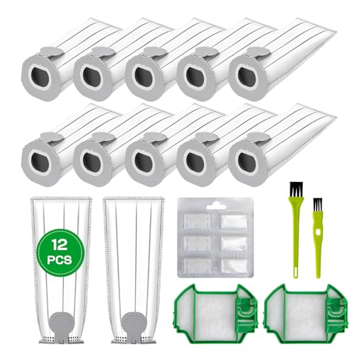 12 Stück Staubsaugerbeutel für Vorwerk Kobold VK7 FP7 Staubsauger Beutel Zubehör für Vorwerk Akkusauger VK7 Staubsaugerbeutel FP7 Premium Filtertüten für Kobold