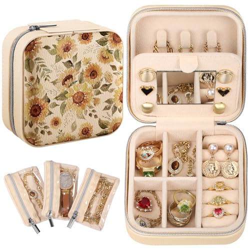 Hautebella Travel Jewelry Case - Small Jewelry Organizers and...