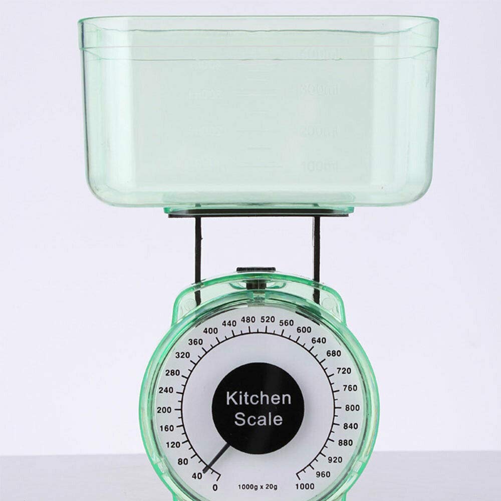 Tophomer Random Color Vogueing Tool Food Weighing Scale Mechanical Kitchen Scales 1Kg Capacity Compact Baking Scales For Cooking And Baking (Random Color)