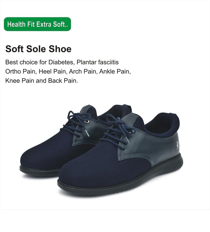 Image of HEALTH FIT Orthopedic & Diabetic Sports Shoes Breathable Soft Sole Ultra-Lightweight Shoes Without Laces for Men's 1727