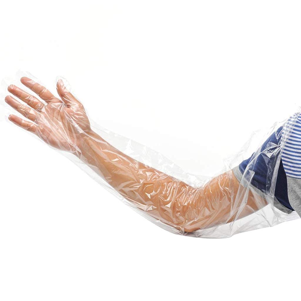 Raindrop World Veterinary disposable gloves full size 36 inch (pack of 100 pcs)