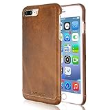 Pierre Cardin iPhone 7 Plus Leather Case Protective Slim Fit Snap On Hard Back Cover for iPhone 7 Plus Brown