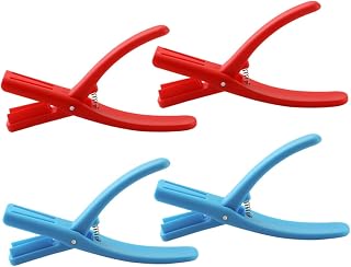 HOMSFOU 4pcs Crawfish Shelling Tool Lobster Tail Peeler Seafood Sheller Device Portable Shrimp Peeling Gadget Kitchen Tool for Crawfish Tail Removal Random Color