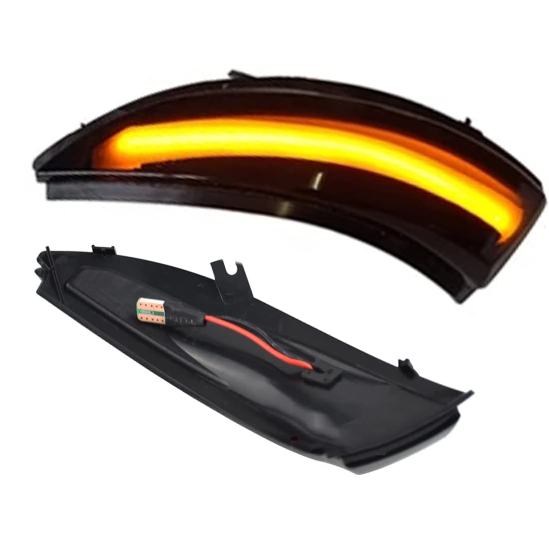 Dynamiczny w??czony kierunkowskaz lusterko wsteczne przydymione soczewki kierunkowskaz kierunkowskaz LED Turn Singal migacz kompatybilny z Renault Clio IV Lutecia Captur