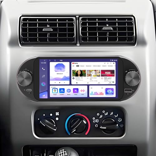 4+64G Android 15 Car Radio for Jeep Wrangler 2003-2006 & Dodge RAM 2002-2006 & Jeep Grand Cherokee 1999-2004 with CarPlay/Android Auto, 6.6'' Touch Screen Car Stereo with GPS, WiFi, Backup Camera