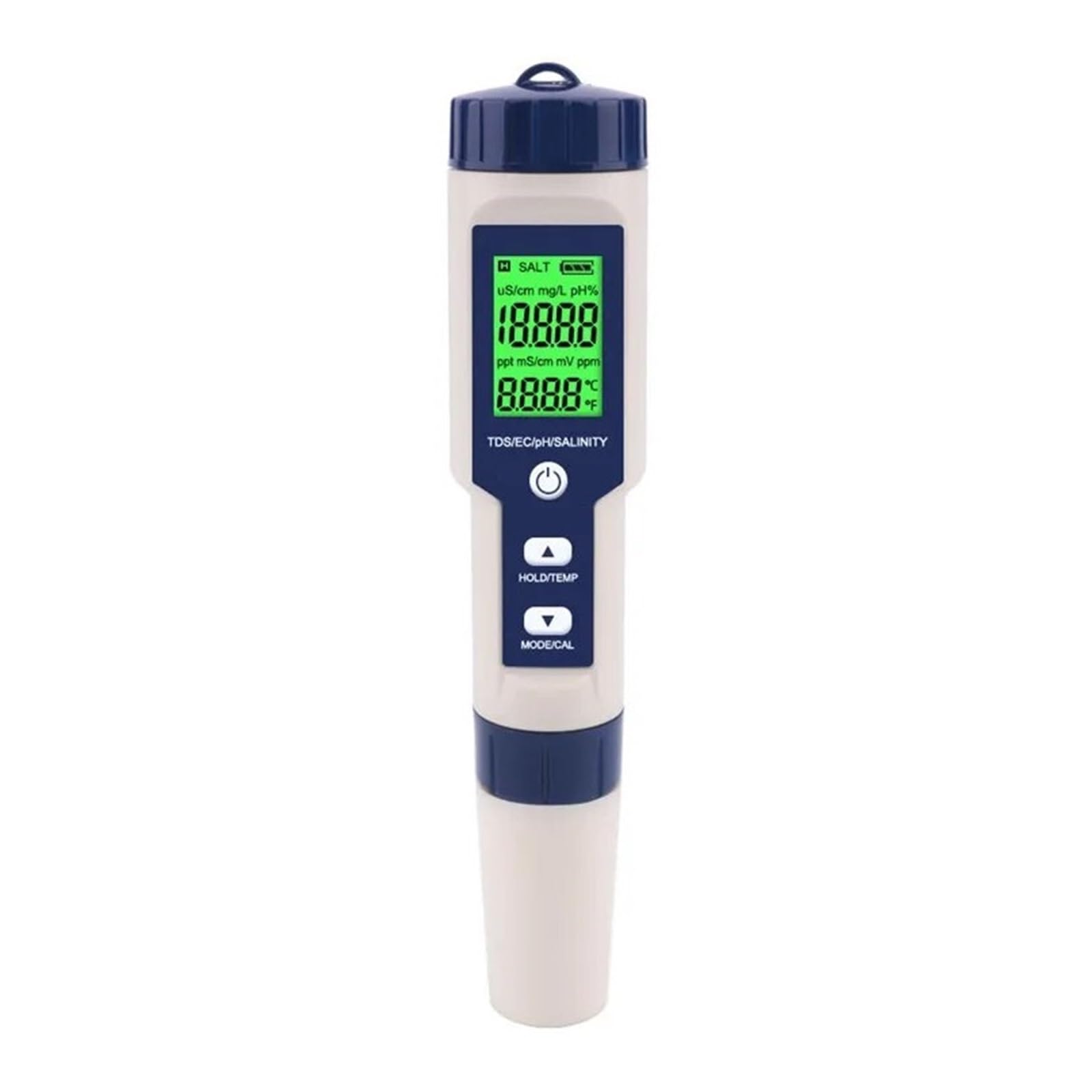 TDS EC PH Misuratore Di Salinità ORP H2 SG TEMP Soluzione For Il Monitoraggio Dela Qualità Del'acqua Tester Resistività Dei Fertilizzanti For Piscine, Acquari Rilevamento Rapido E Preciso(EZ-9909)