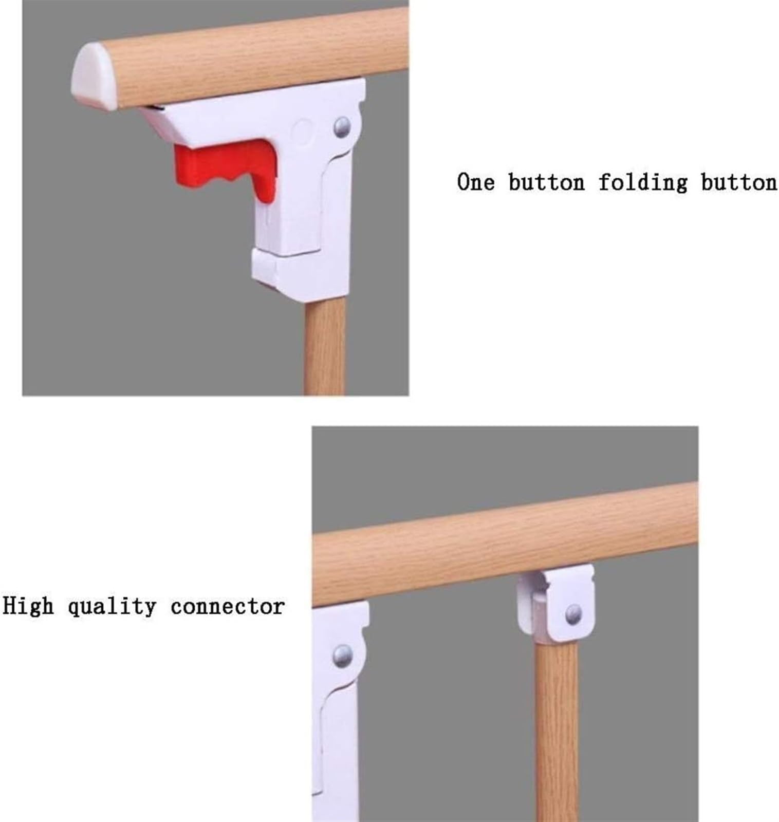 Barandillas de Cama para Personas Mayores, Protector de barandilla de Cama for Personas Mayores: barandilla Lateral Plegable Ajustable, manija de Barra de Parachoques con Agarre de Metal