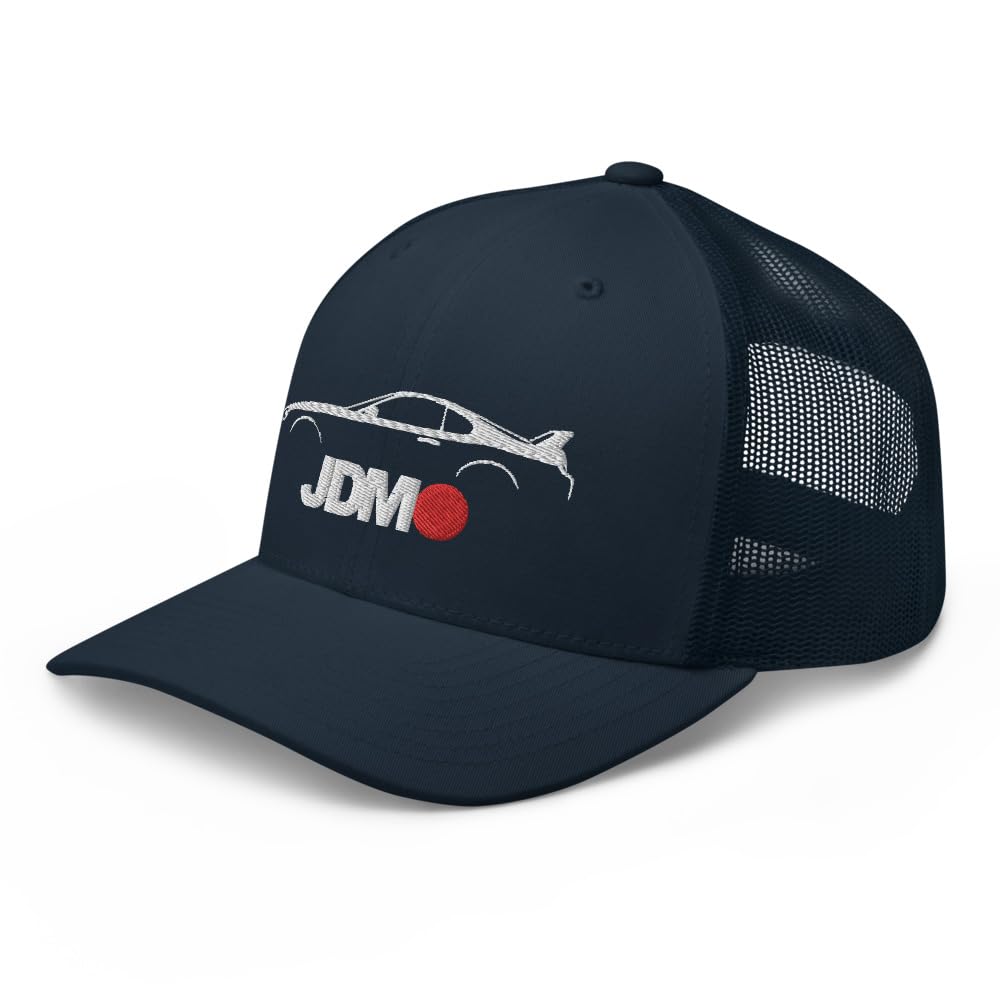 Japoński samochód kultura lat 90. JDM Supra niestandardowy haftowany kontur sylwetka czapka typu trucker czapka snapback