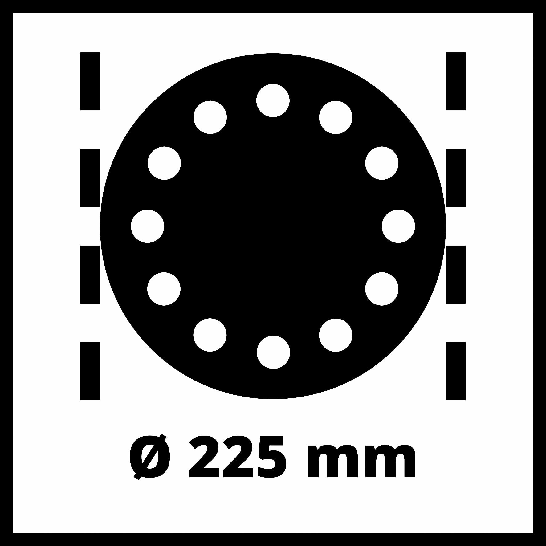 Einhell Smerigliatrice per cartongesso TC-DWS 225 (1220 W, piatto abrasivo con corona a spazzola, aspirazione polvere integrata, 6 x carta vetrata Ø 225 mm),Versione 2024