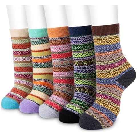 SMALUCK Women's Winter Thermal Wool Socks Cover