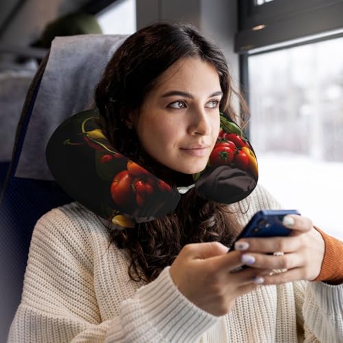 Almohada de viaje espuma viscoelástica tamaño U miniatura 5