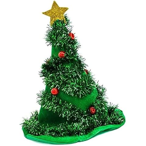 LEMONSODA Christmas Tree Holiday Hat – Fun, Festive, and Eye-Catching Christmas Tree Costume Hat for Holiday Parties, Christmas Decorations, Ugly Sweater Parties, and Christmas Accessories Cover