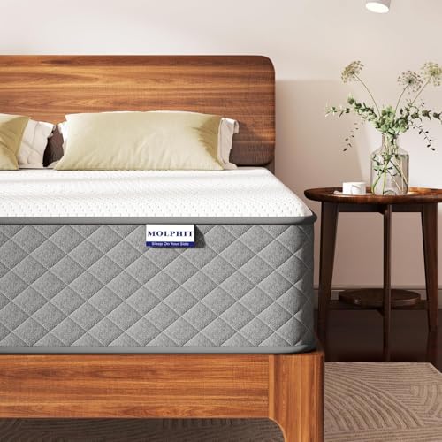 MOLPHIT 8 Inch Double Mattress, 7-Zone 3ft Hybrid Double Bed Mattresses, Memory Foam Mattress with...