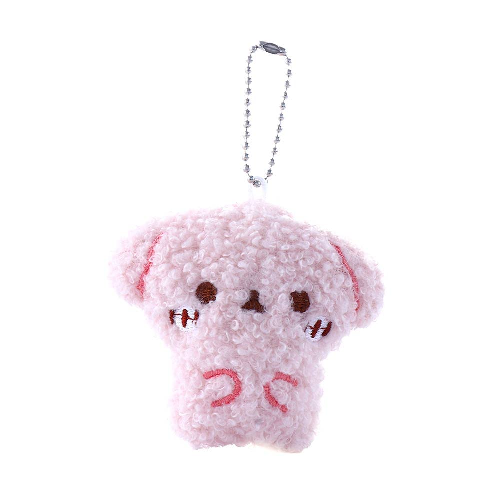 1pcs Cute Animal Plush Keychain,Kawaii Bear Bunny Teddy Cat Puppy Keychain Dolls Plush Pendant for Women(Puppy)