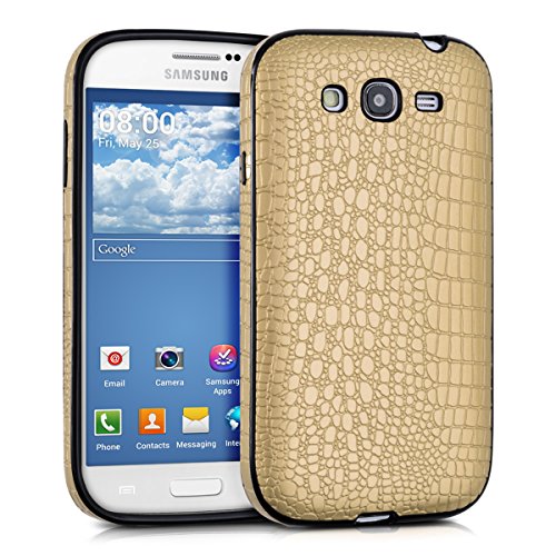 kwmobile Croco-style case for Samsung Galaxy Grand Neo / Duos - TPU Silicone case mobile cover Protective case in gold