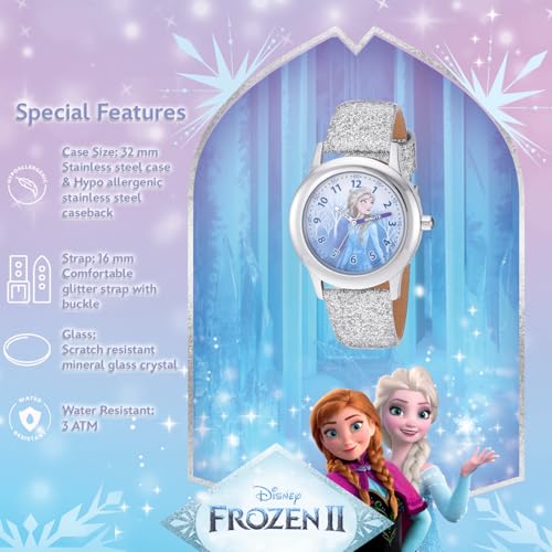 Disney Frozen Kids' Stainless Steel Time Teacher Analog Quartz Strap Watch4