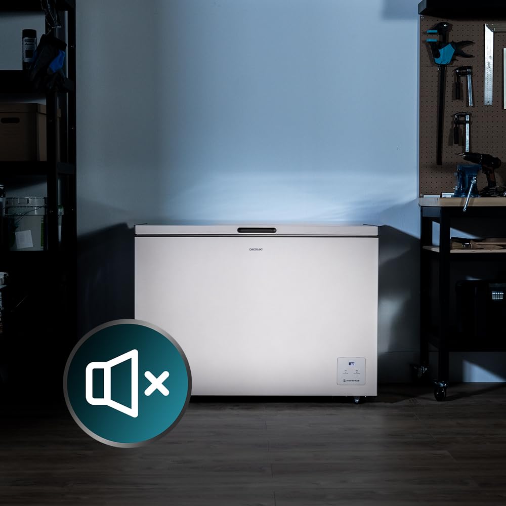 Cecotec Congelatore a Pozzo 254 L Bolero CoolMarket Chest 254 White E. 254L, Orizzontale, Inverter Plus, Dual Function, Fast Freezing, Controllo Elettronico, Blocco Bambini, Cestello Interno