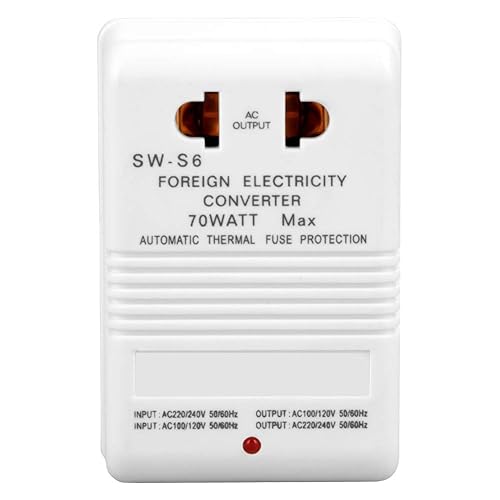 Convertidor de voltaje, transformador de voltaje de potencia 70W 70W 110V120V a 220V240V 55-60HZ