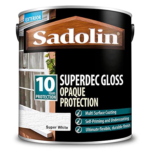 Sadolin Gloss Superwhite Opaque Wood Stain 2.5 Litre