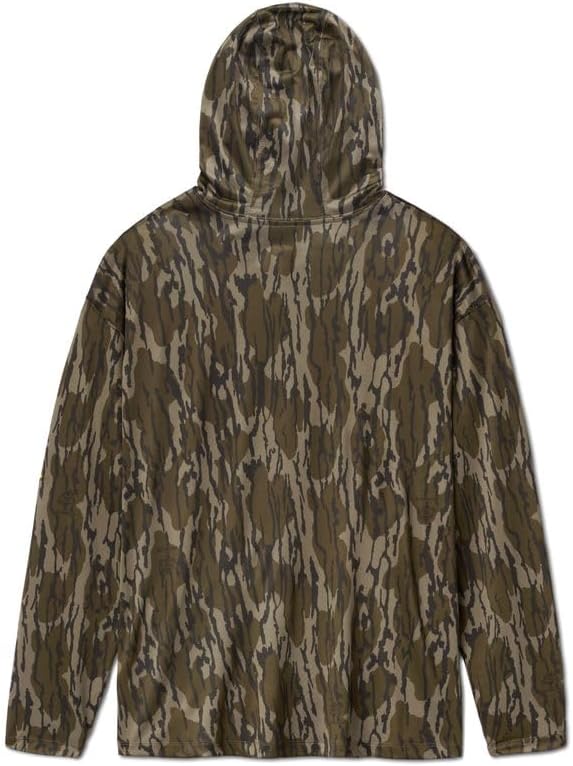 Mossy Oak Lightweight Men's Hooded Fishing Shirt Drift with Sun SPF Protection