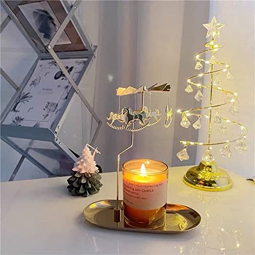 Spinning Candle Holder with Tray - Image 3