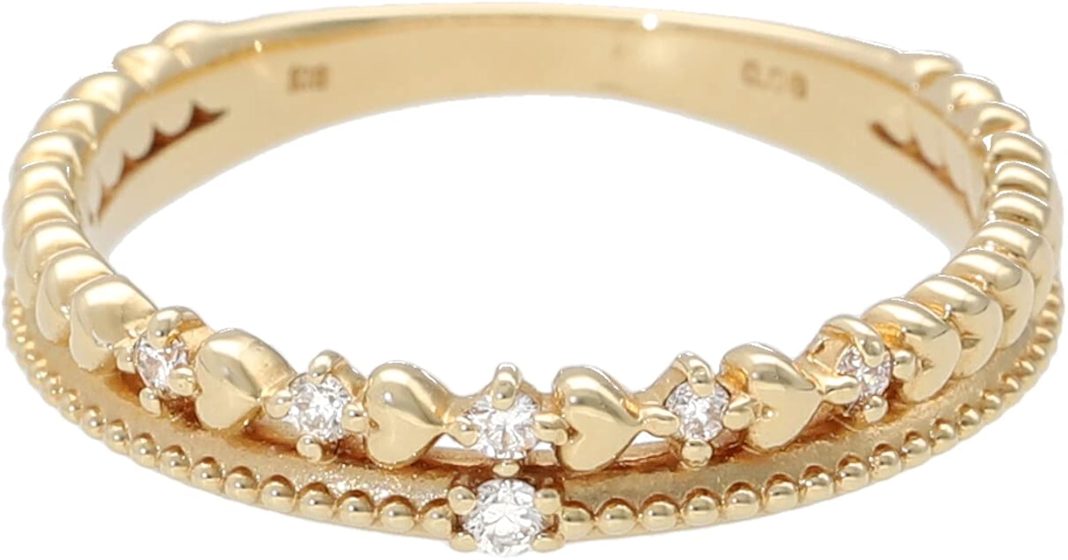 天然ダイヤモンド付き二連ブレスレットk18 | angeloawards.com