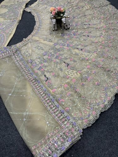 Image of Lehenga choli For Womens and Girls Soft Butterfly Net Lehenga Choli with Coding Sequins Work Dupatta | Semi Stitched Designer Ethnic Set