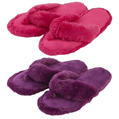 Forever Dreaming - Chanclas de piel sintética con memoria para mujer, color, talla 4 UK